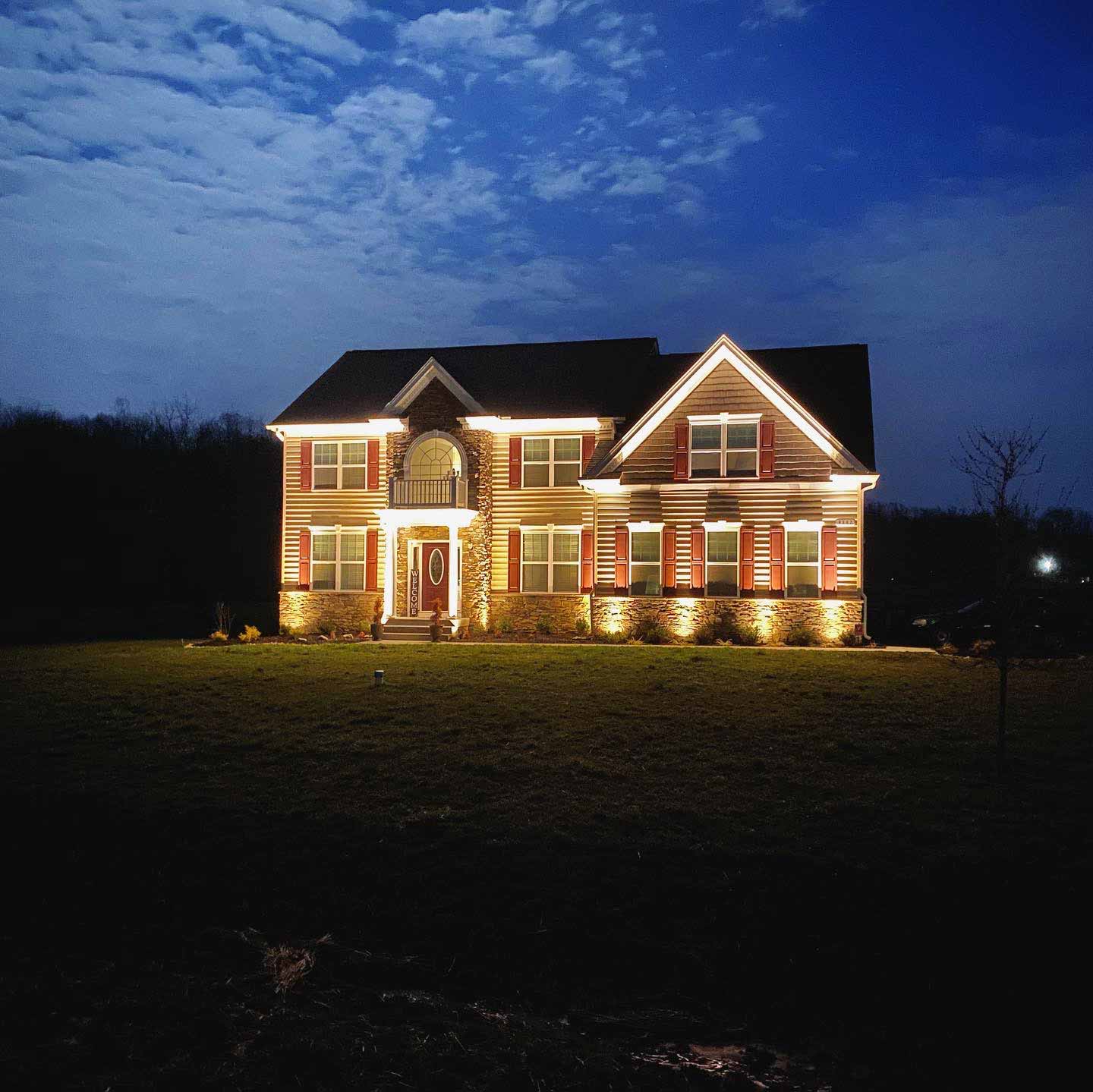 outdoor lighting design house